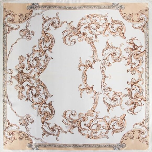Luxe Printed Head Scarf for Women – Silky Soft Square Scarf (35\